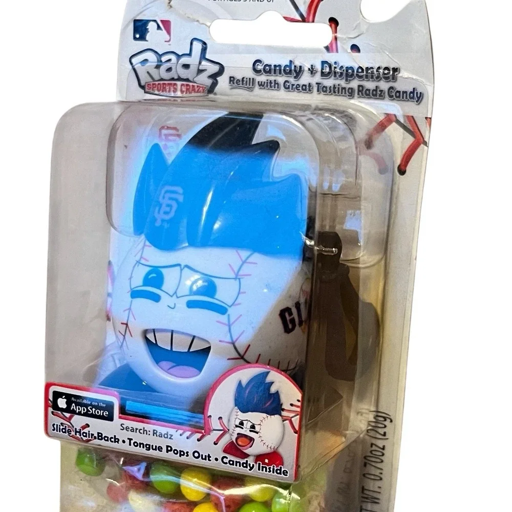 San Francisco Giants MLB Radz Figure Keychain Clip Candy Dispenser 3 in 1 Sealed
